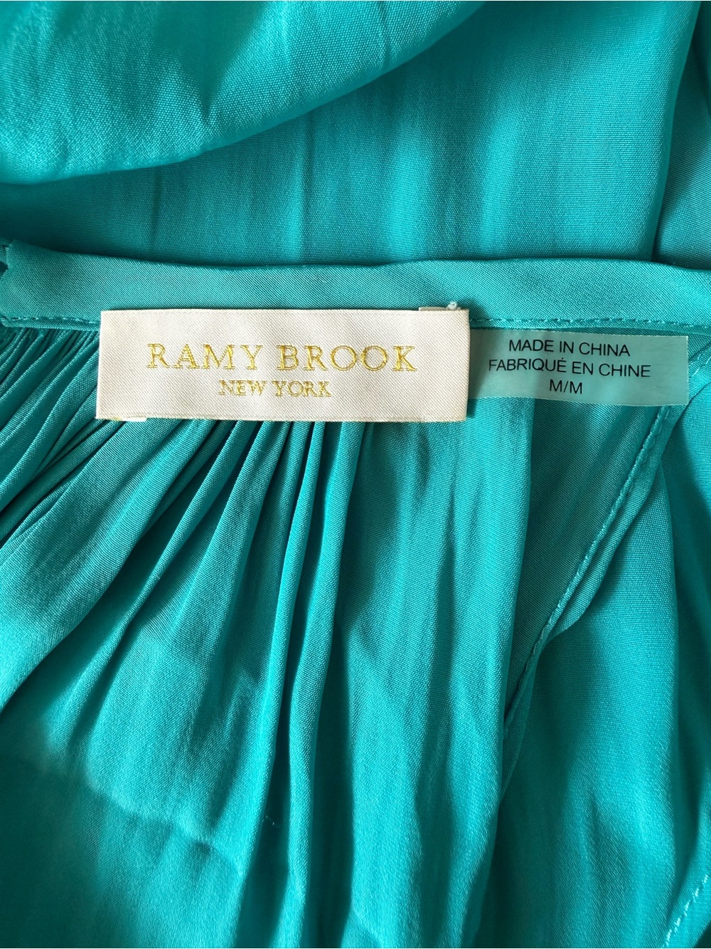 Ramy Brook Teal Drop-Waist Mini Dress - Picture 4 of 6